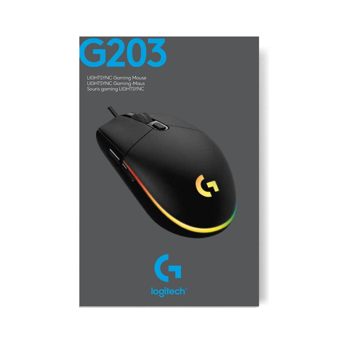Rato Gaming Logitech G203 Lightsync/ Até 8000 DPI/ Preto - Imagem 11