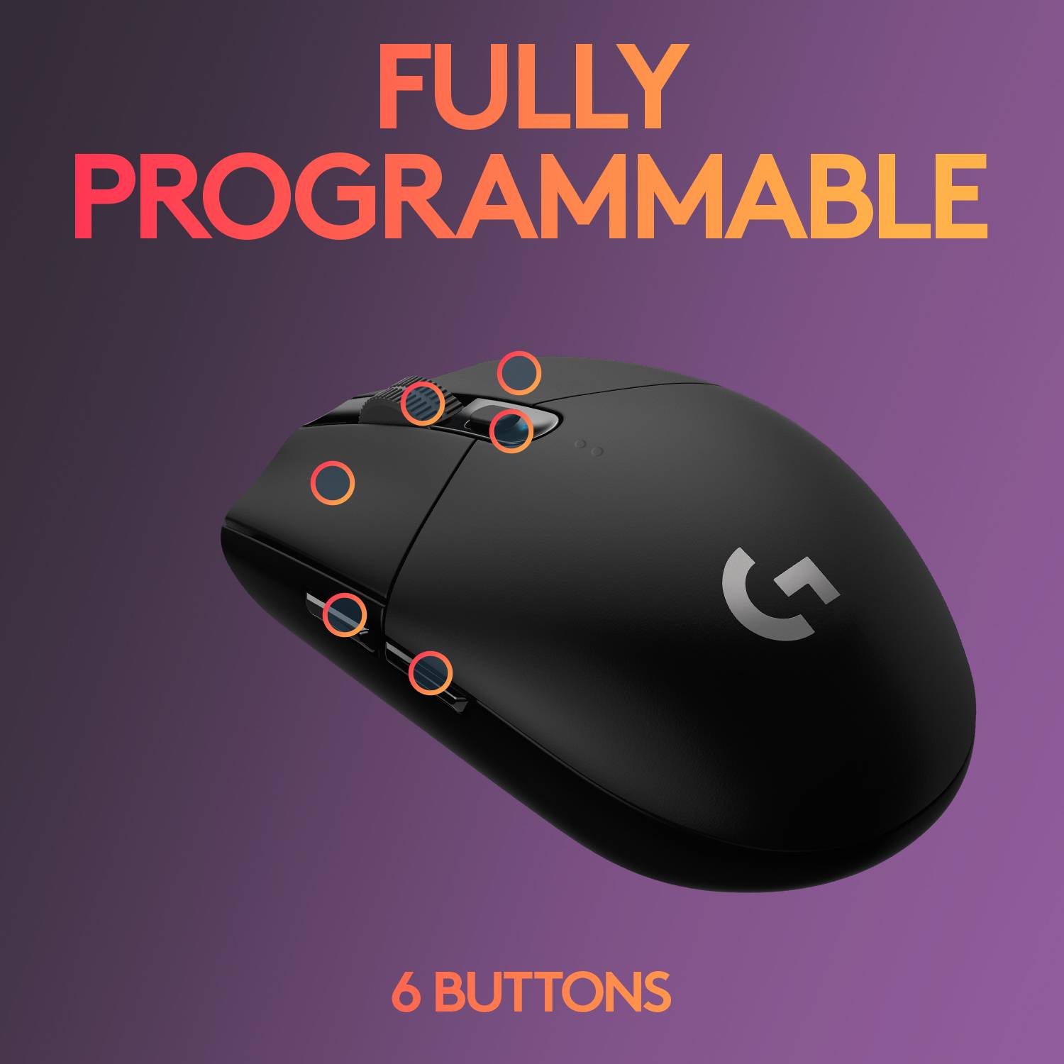 Rato Gaming Sem Fios Logitech G305 Lightspeed/ Bateria recarregável/ Até 12000 DPI/ Preto - Imagem 6
