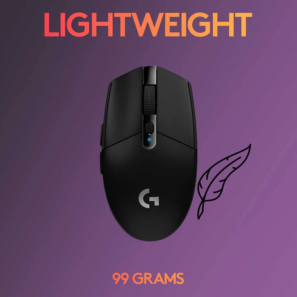 Rato Gaming Sem Fios Logitech G305 Lightspeed/ Bateria recarregável/ Até 12000 DPI/ Preto - Imagem 5