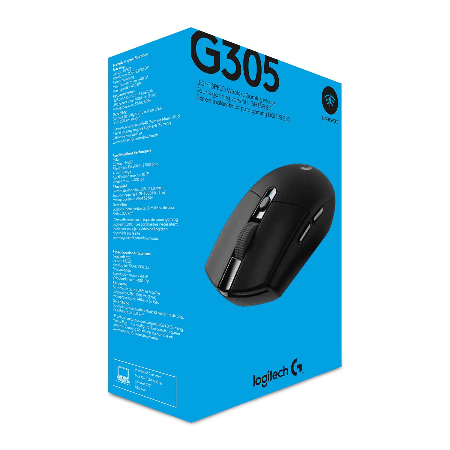 Rato Gaming Sem Fios Logitech G305 Lightspeed/ Bateria recarregável/ Até 12000 DPI/ Preto - Imagem 16