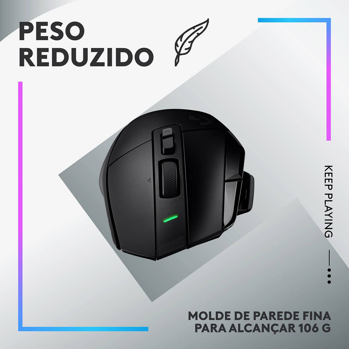 Rato Gaming Sem Fios Logitech G502 X Plus/ Até 25600 DPI/ Preto - Imagem 8