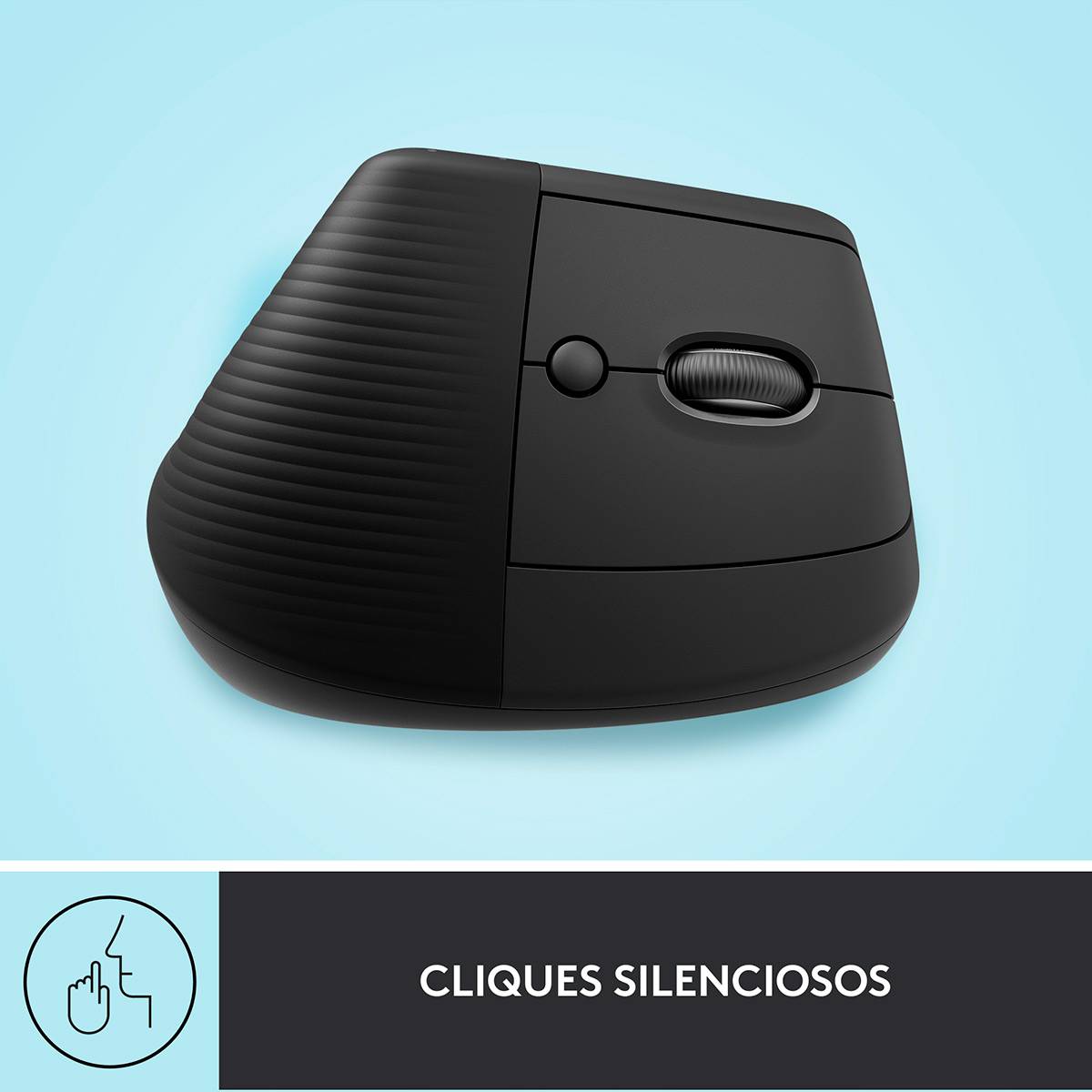 Rato Vertical Sem Fios por Bluetooth/ 2.4GHz Logitech Lift Vertical Ergonomic Mouse/ Até 4000 DPI/ Grafite - Imagem 5