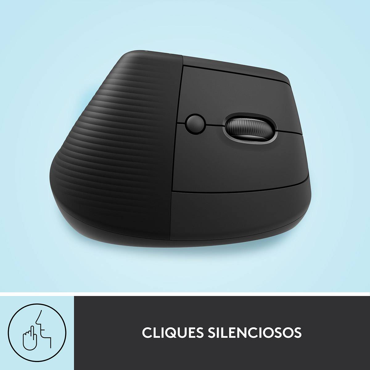 Rato Vertical Sem Fios por Bluetooth/ 2.4GHz Logitech Lift Vertical Ergonomic Mouse/ Até 4000 DPI/ Grafite - Imagem 9