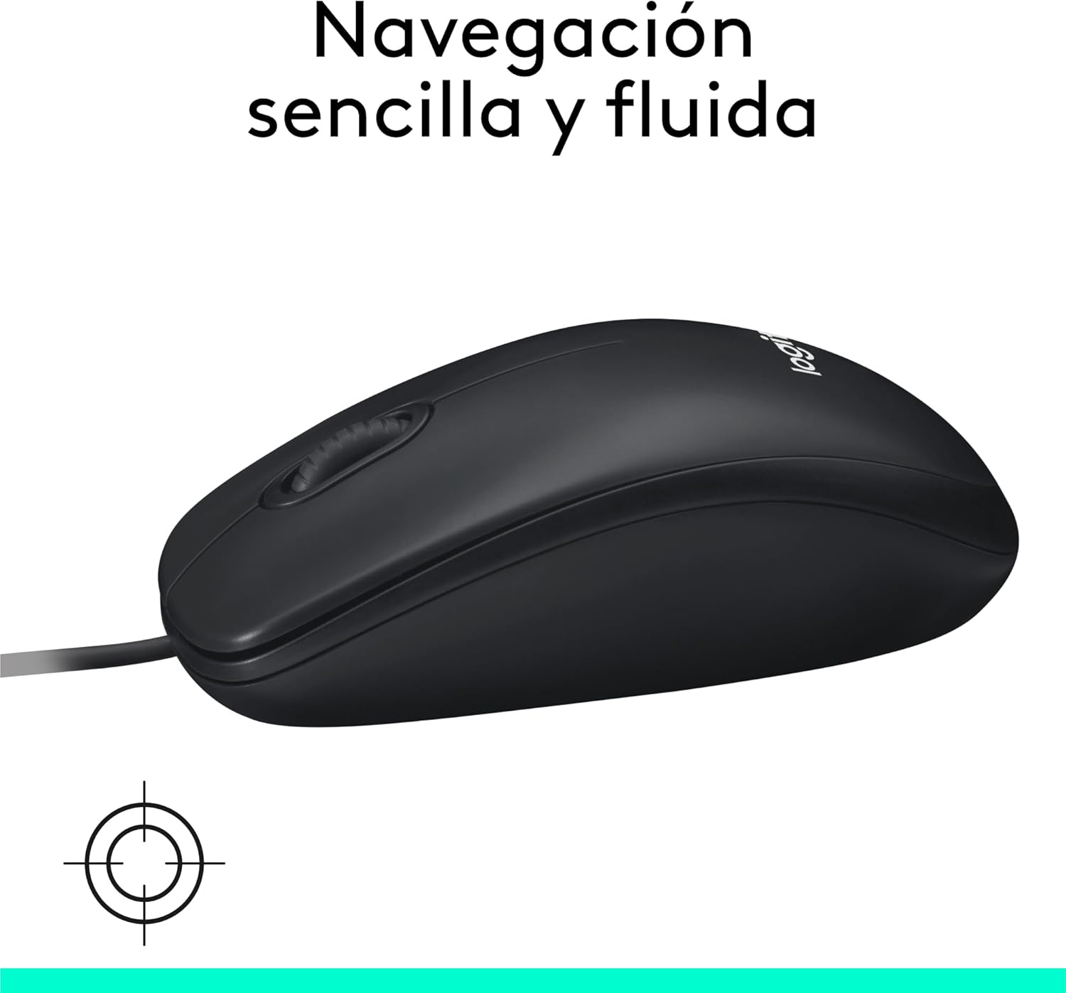 Rato Logitech M100/ Até 1000 DPI/ Preto - Imagem 6