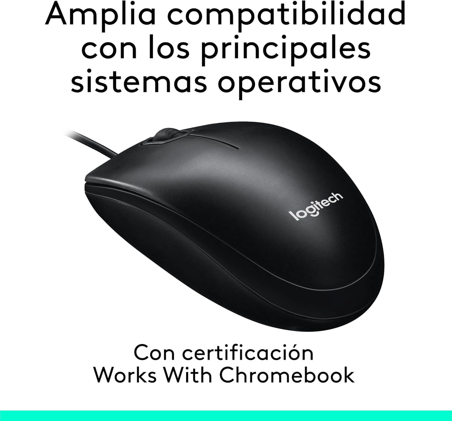 Rato Logitech M100/ Até 1000 DPI/ Preto - Imagem 5