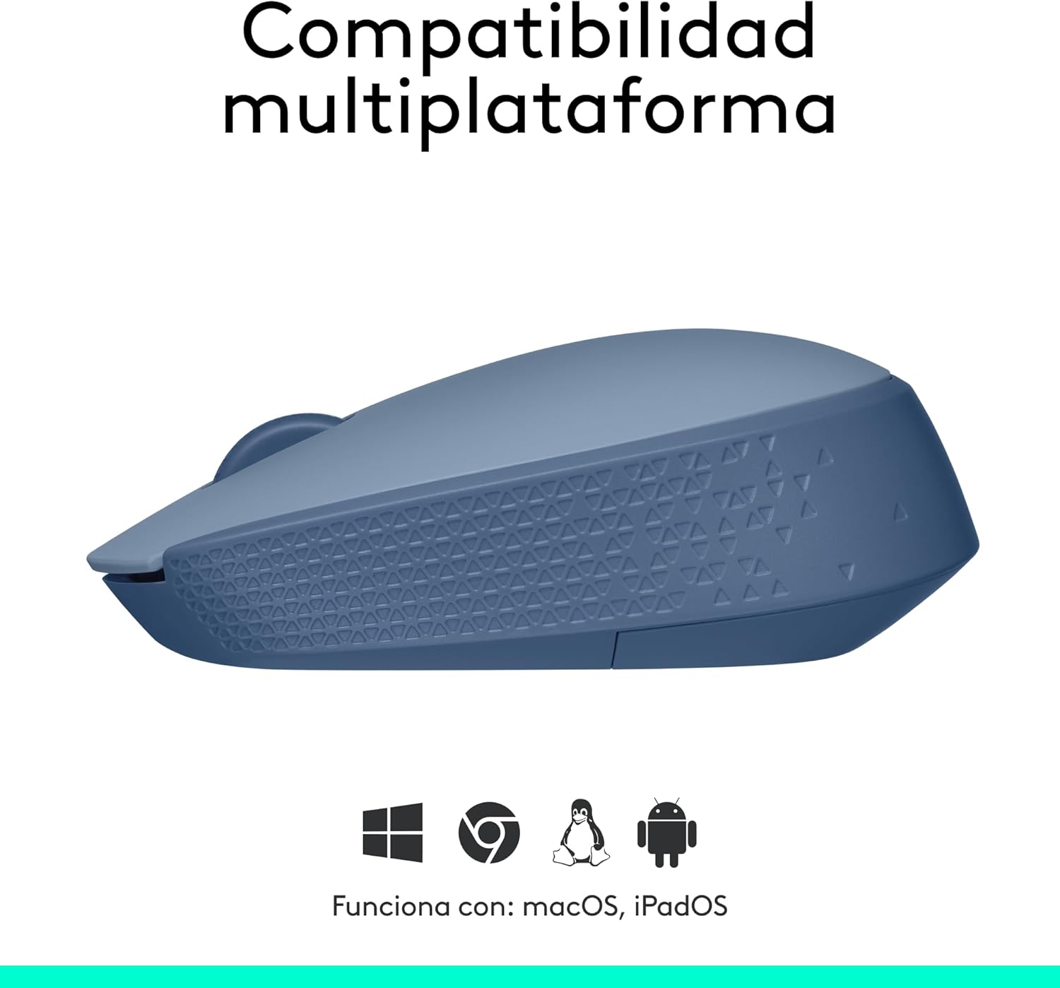 Rato Sem Fios Logitech M171/ Até 1000 DPI/ Cinzento Azulado - Imagem 6