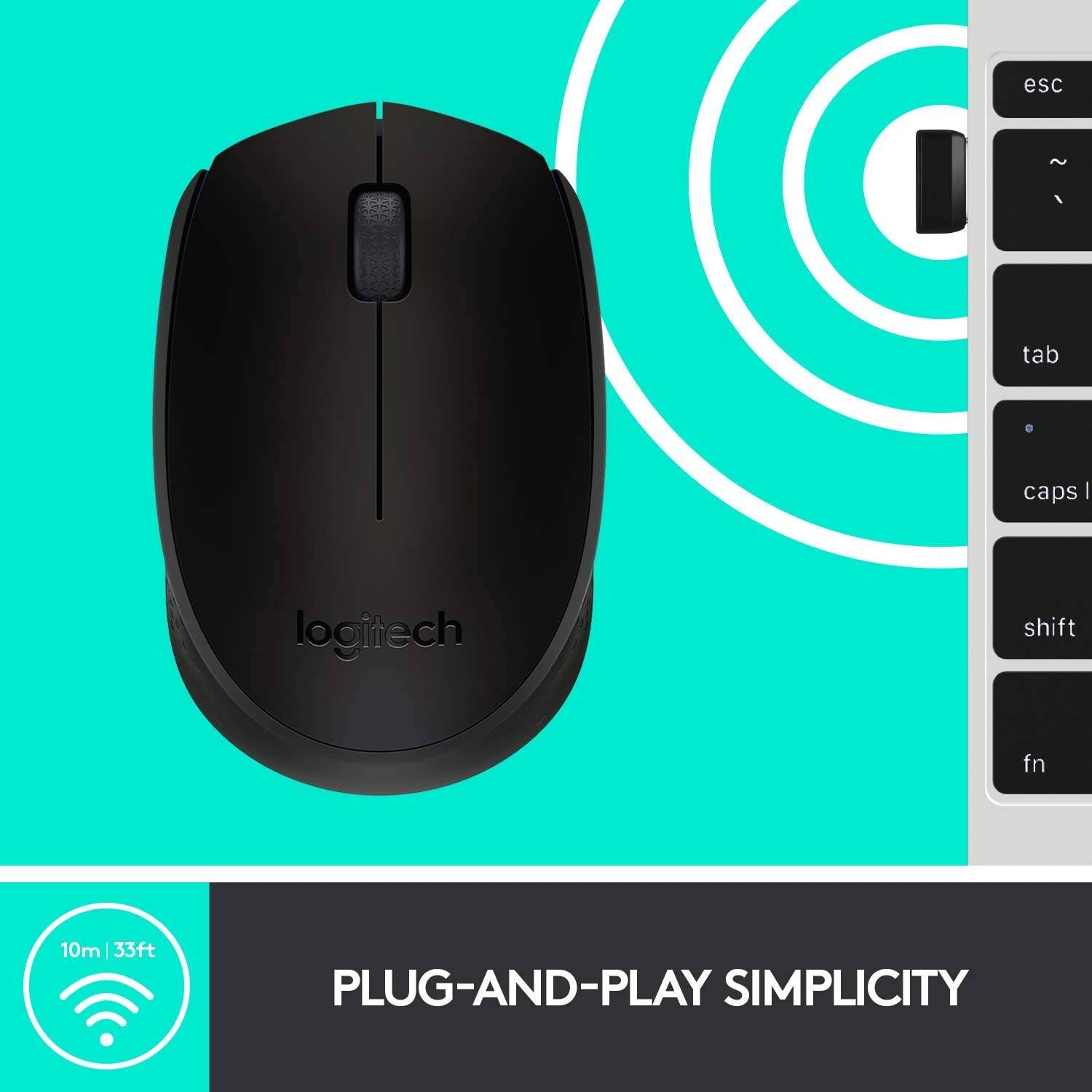 Rato Sem Fios Logitech M171/ Até 1000 DPI - Imagem 4