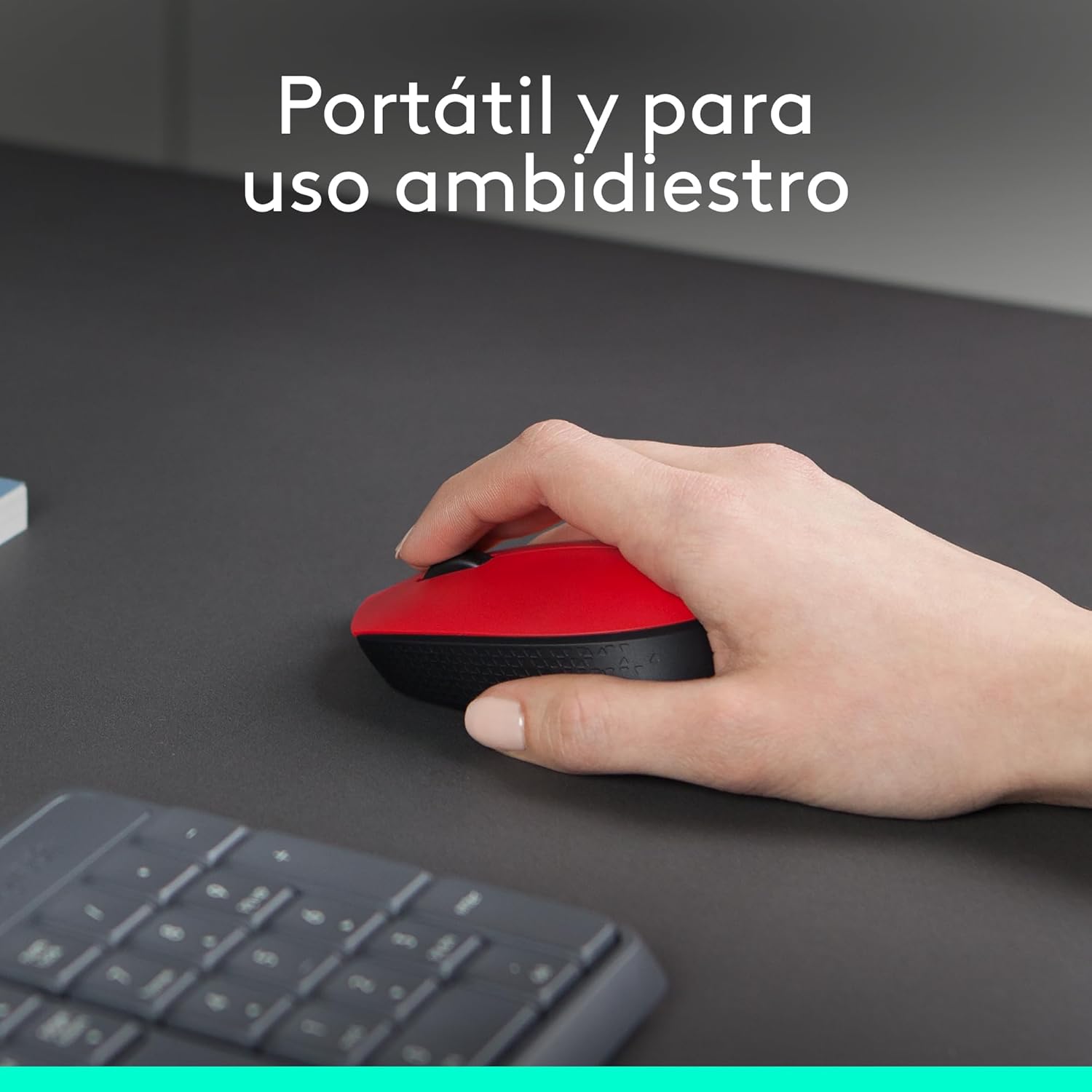 Rato Sem Fios Logitech M171/ Até 1000 DPI/ Vermelho - Imagem 3