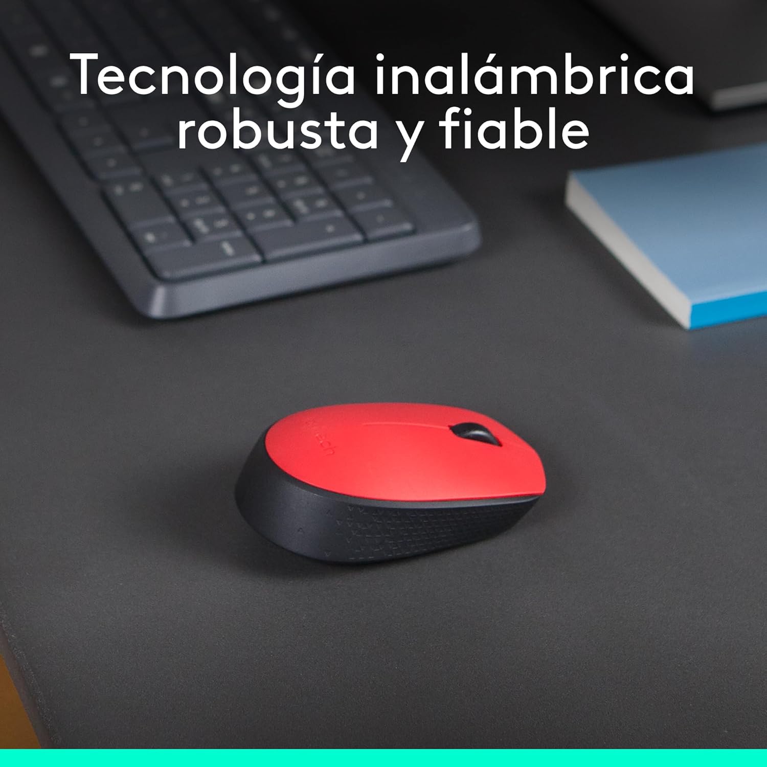 Rato Sem Fios Logitech M171/ Até 1000 DPI/ Vermelho - Imagem 2