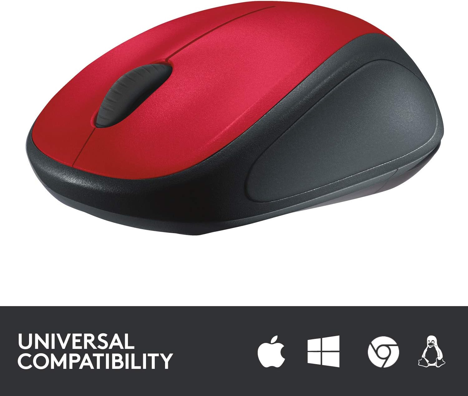 Rato Sem Fios Logitech M235/ Até 1000 DPI/ Vermelho - Imagem 3