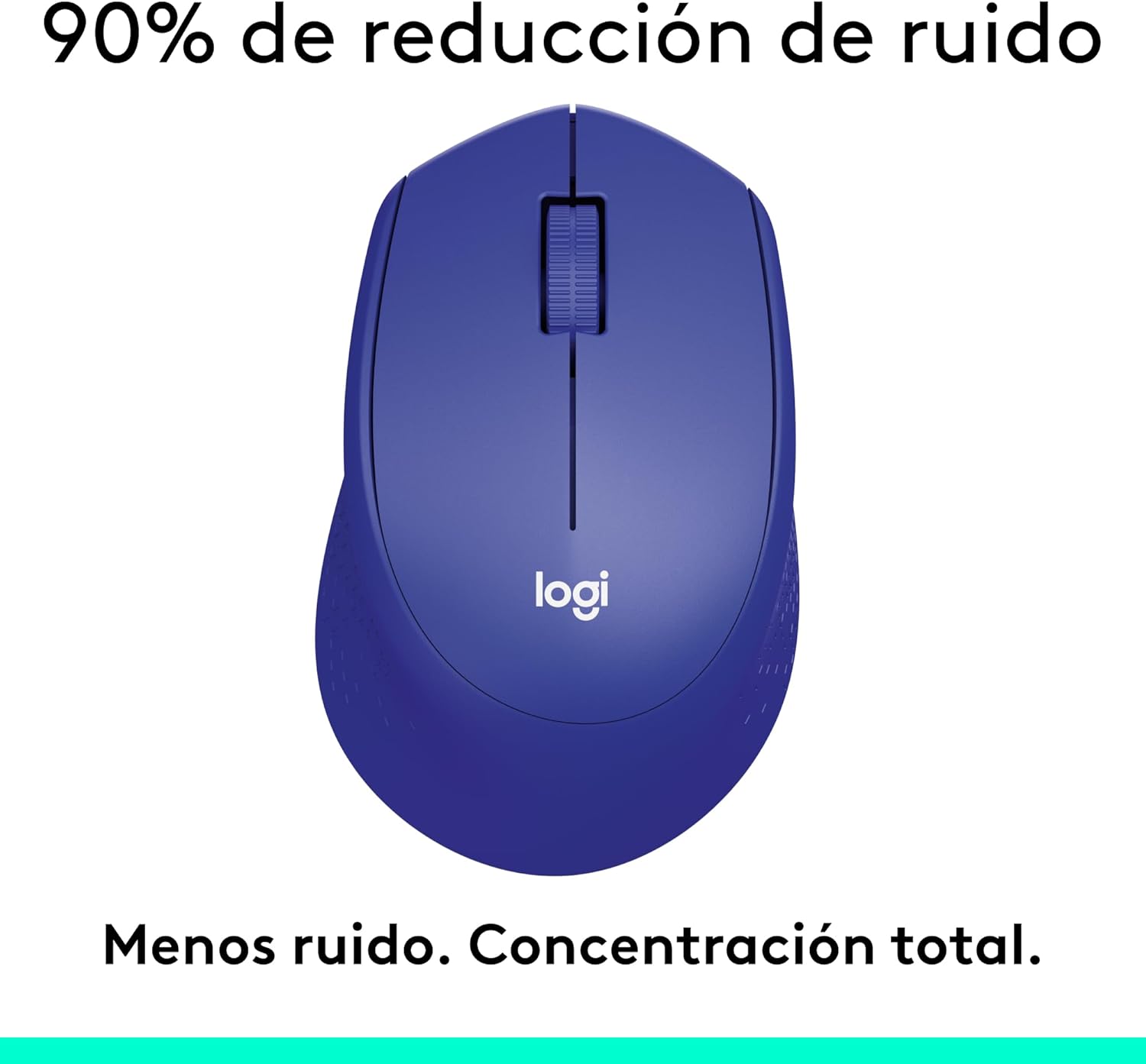 Rato Sem Fios Logitech M330 Silent Plus/ Até 1000 DPI/ Azul - Imagem 2