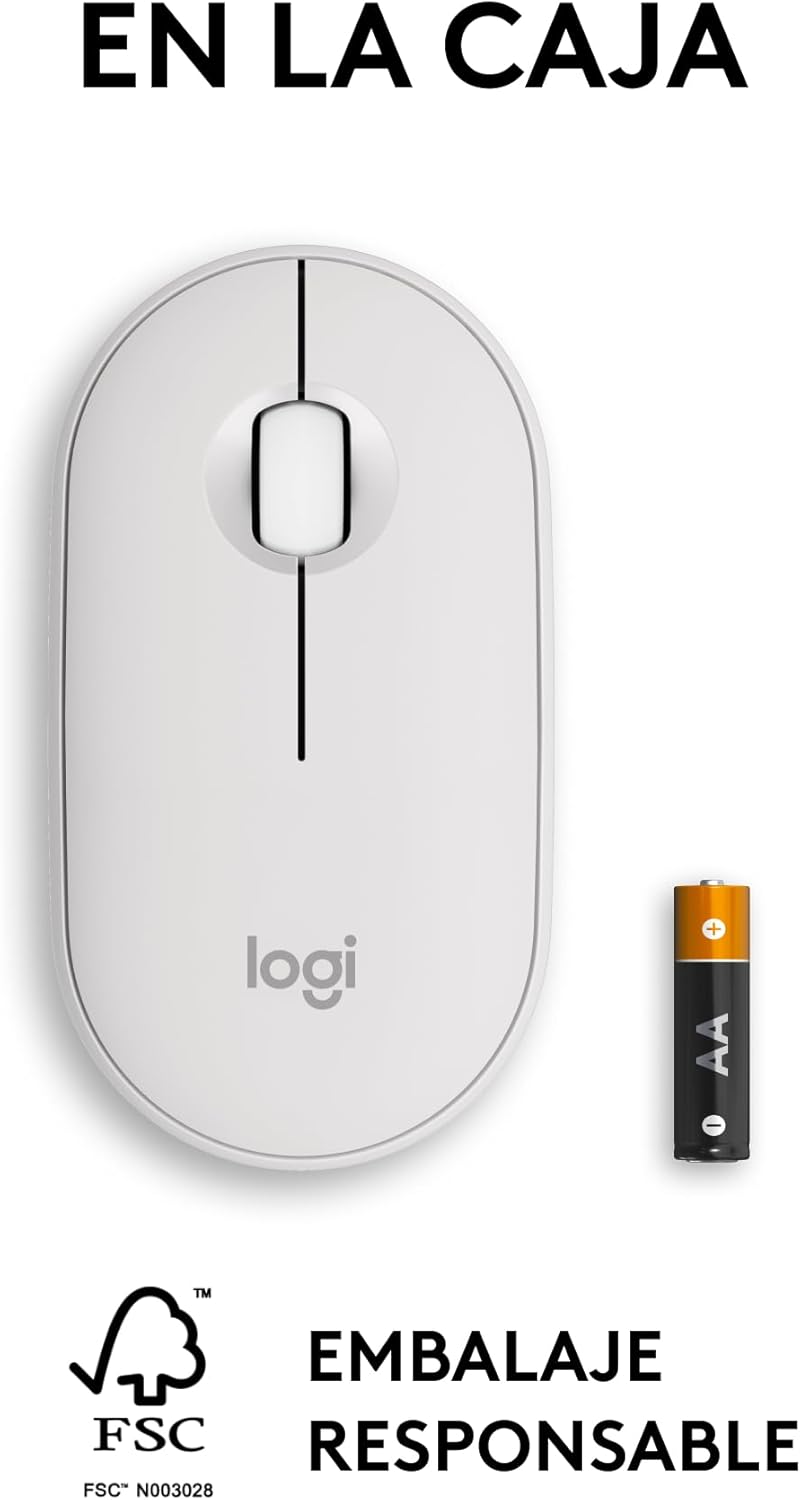 Rato Sem Fios Logitech Pebble 2 M350S/ Até 1000 DPI/ Branco - Imagem 10