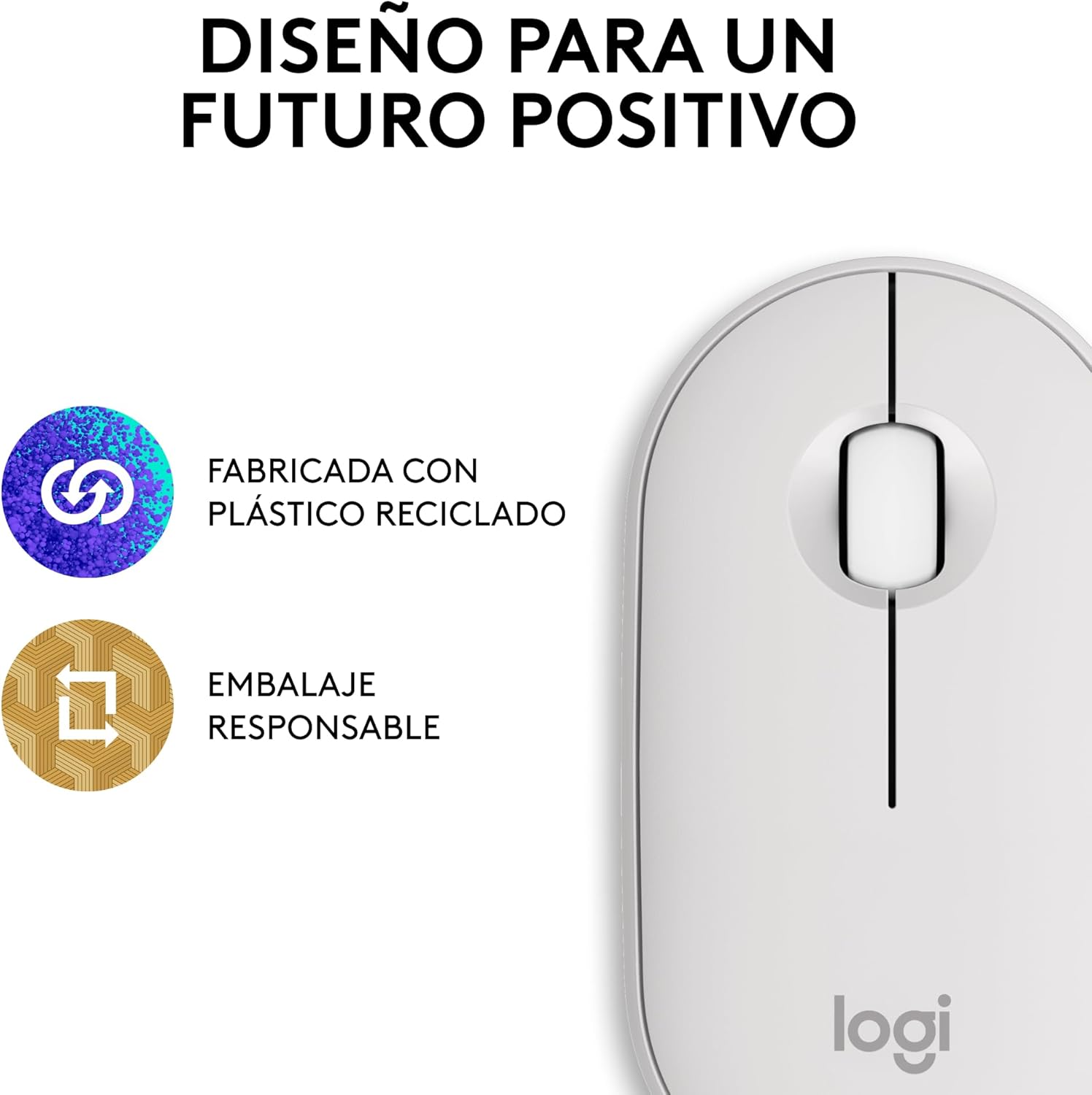 Rato Sem Fios Logitech Pebble 2 M350S/ Até 1000 DPI/ Branco - Imagem 11