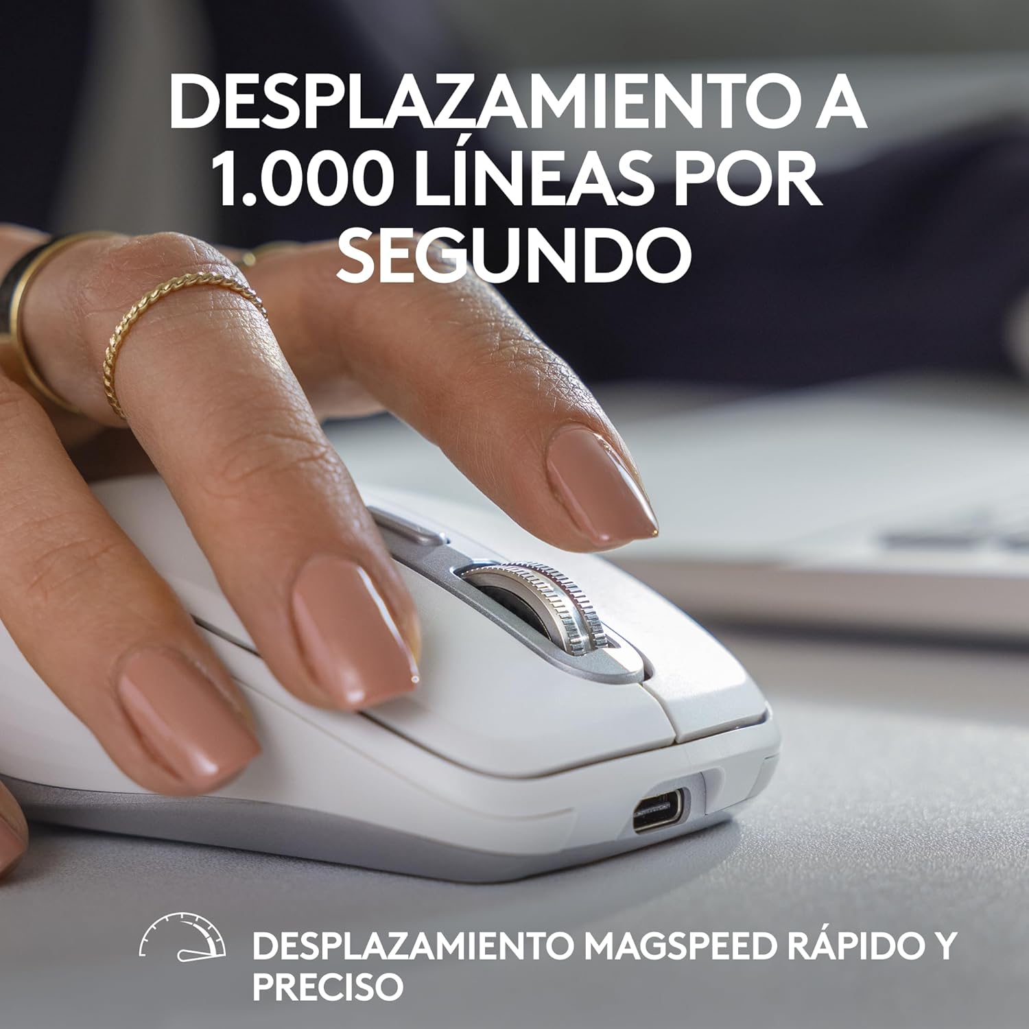 Rato Sem Fios por Bluetooth Logitech MX Anywhere 3S/ Bateria recarregável/ Até 8000 DPI/ Grafite - Imagem 5