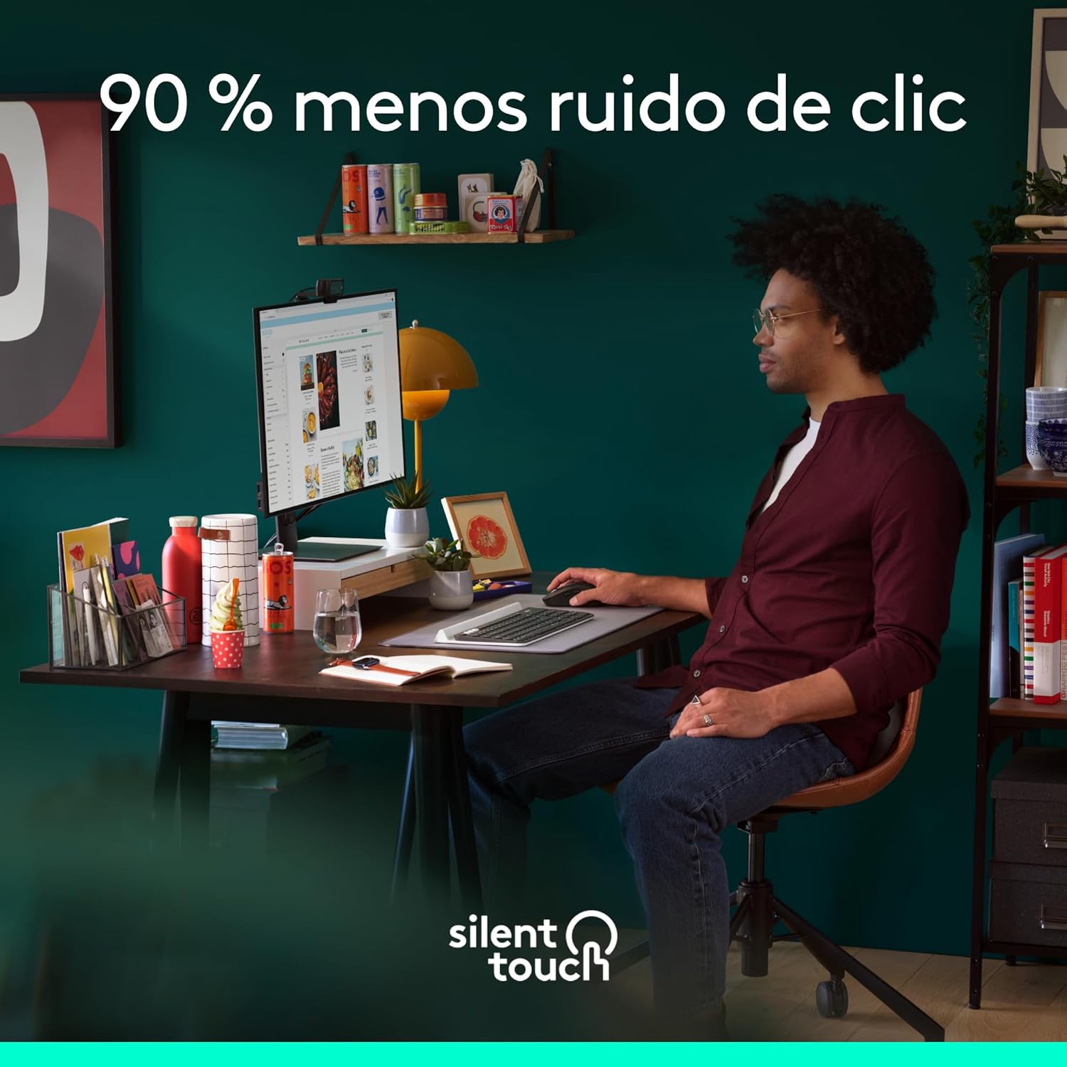 Rato Sem Fios por Bluetooth Logitech Signature M650 L/ Até 2000 DPI - Imagem 5