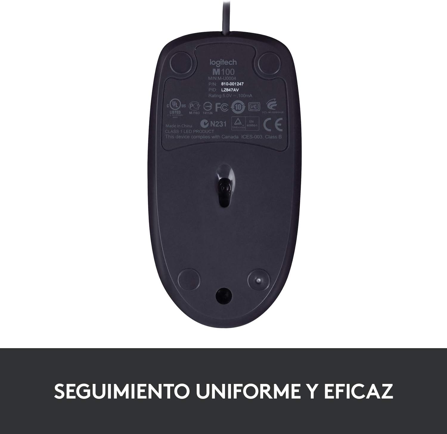 Rato Logitech B100 OEM/ Até 800 DPI - Imagem 7