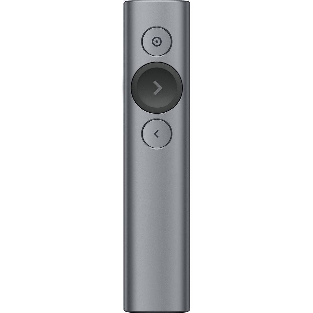 Comando de Apresentação sem Fios Bluetooth Logitech Spotlight/ 2.4GHz/ Cinzento Ardósia