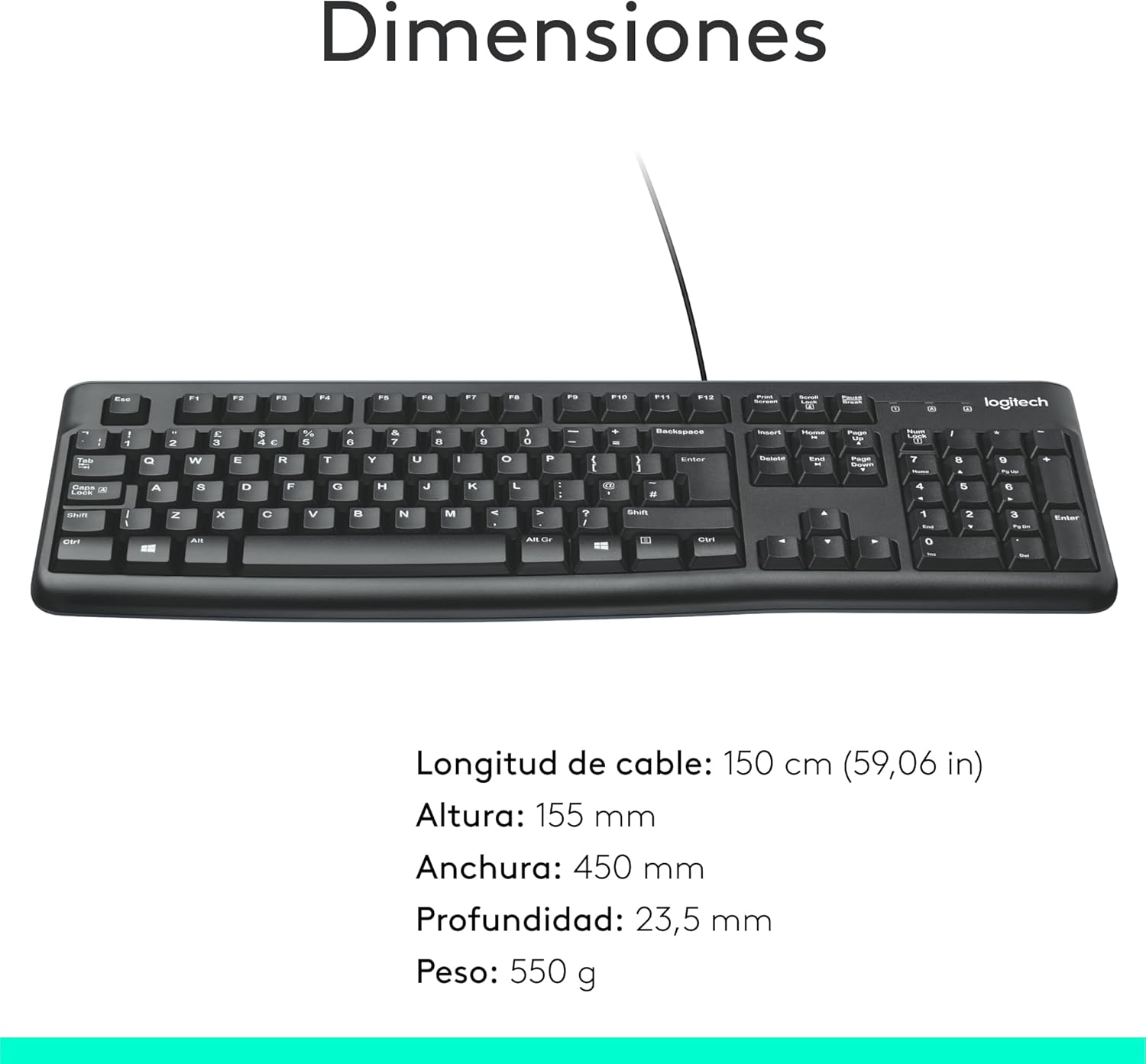 Teclado Logitech K120 Retail - Imagem 8