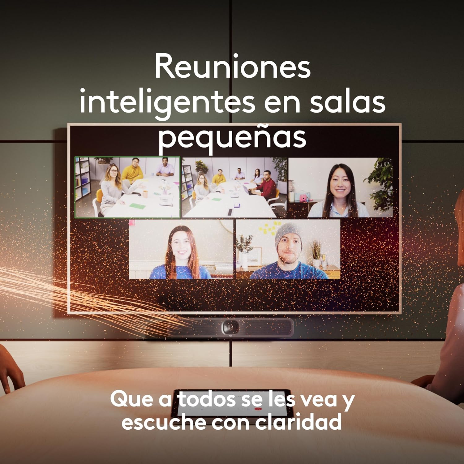 Sistema de Videoconferência Logitech MeetUp 2/ Campo de Visão 120º/ 4K - Imagem 4