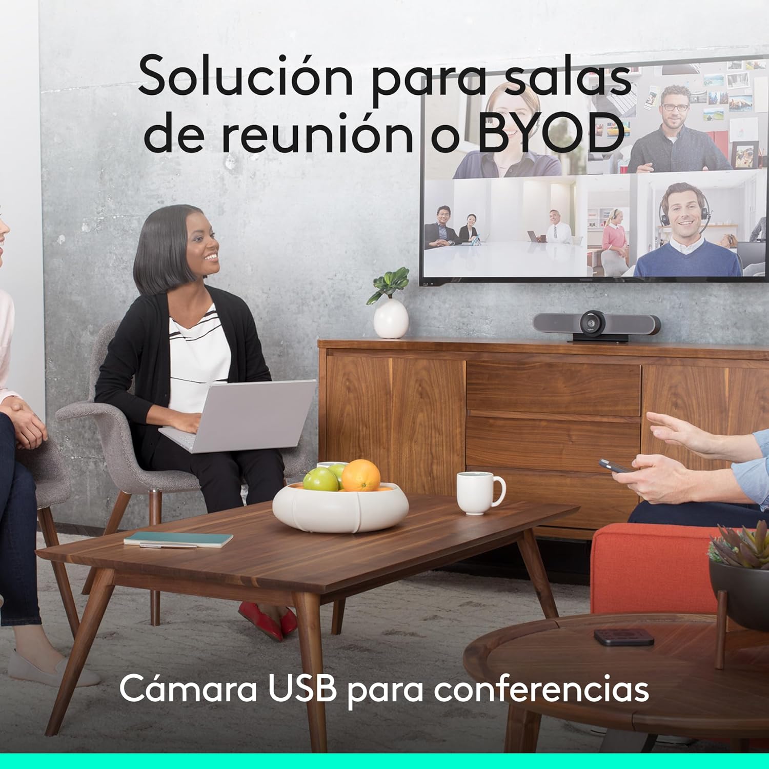 Sistema de Videoconferência Logitech MeetUp/ Campo de Visão 113º/ 4K - Imagem 5
