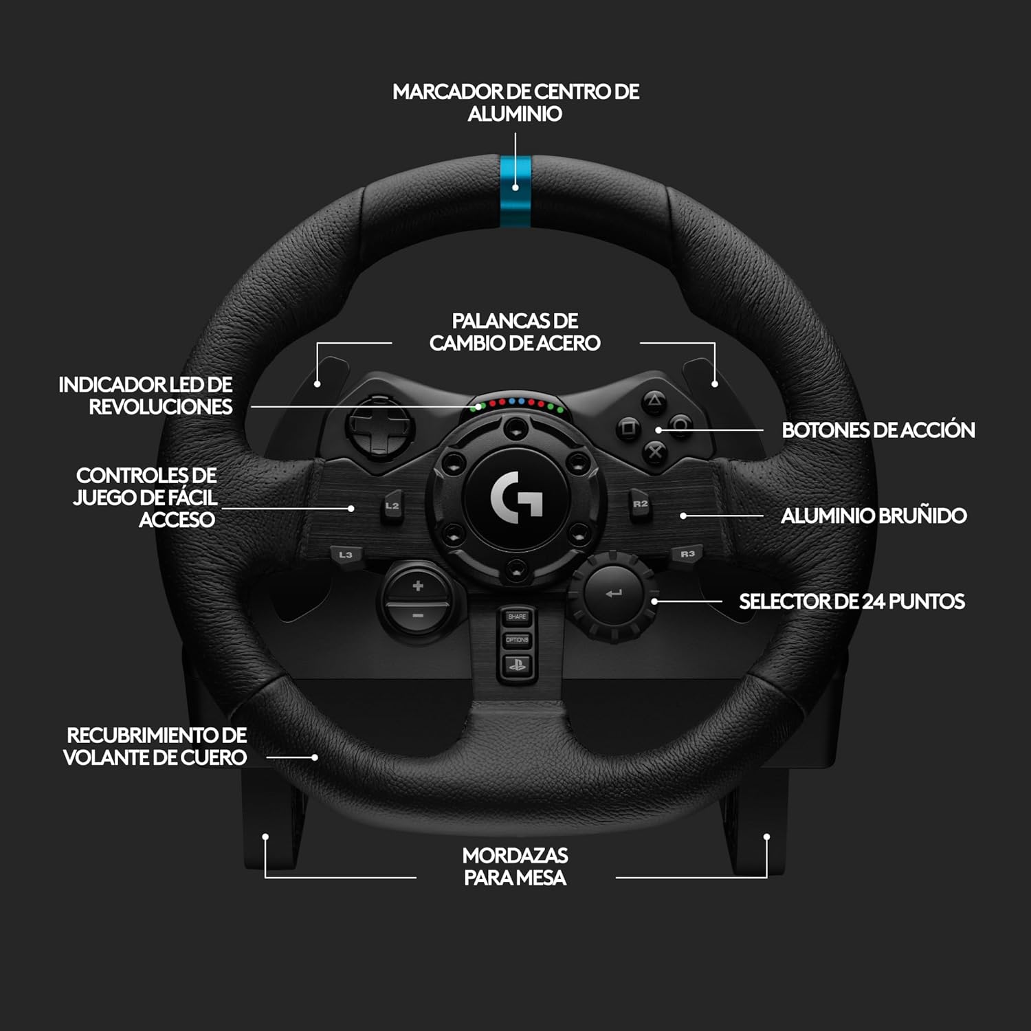 Volante com Pedais Logitech G923 TrueForce para PlayStation PS5/ PC - Imagem 8