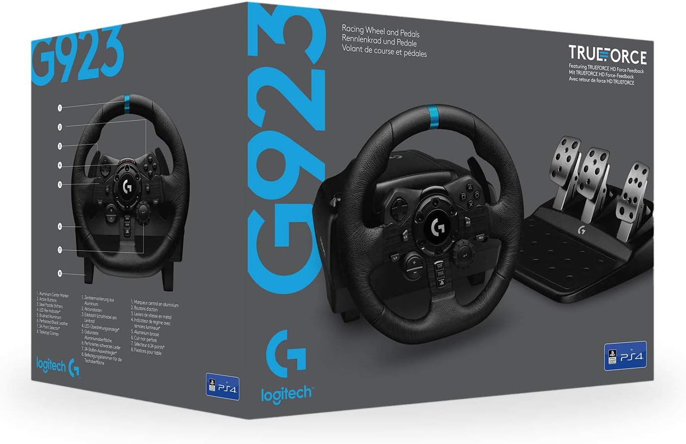 Volante com Pedais Logitech G923 TrueForce para PlayStation PS5/ PC - Imagem 12