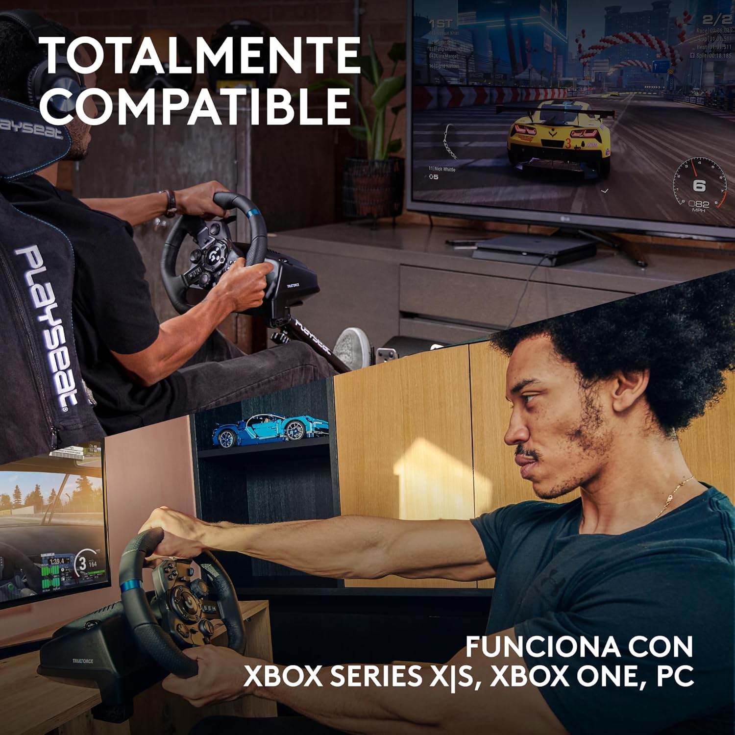 Volante com Pedais Logitech G293 TrueForce para Xbox Series XJS/ Xbox One/ PC - Imagem 4