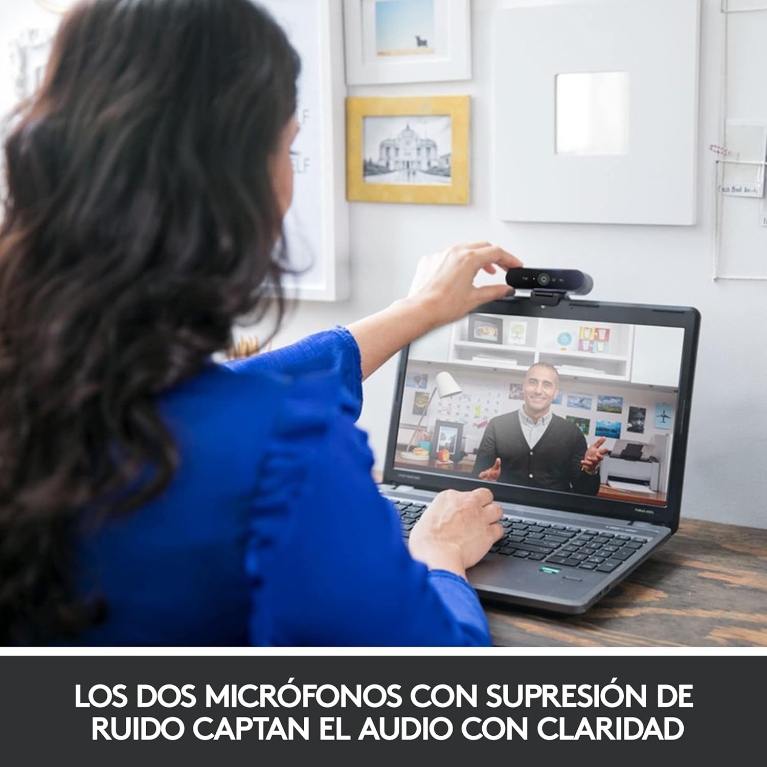 Webcam Videoconferência Logitech Brío 4K/ Foco Automático/ 4096 x 2160 Ultra HD - Imagem 3