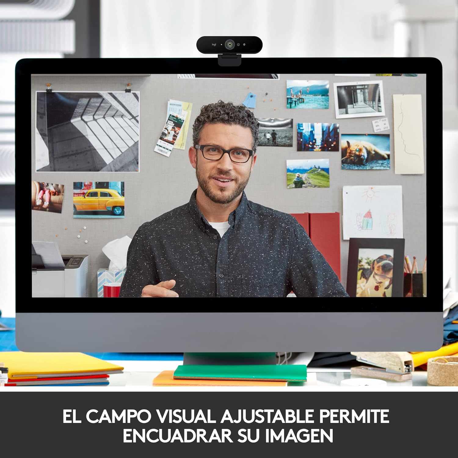 Webcam Videoconferência Logitech Brío 4K/ Foco Automático/ 4096 x 2160 Ultra HD - Imagem 7