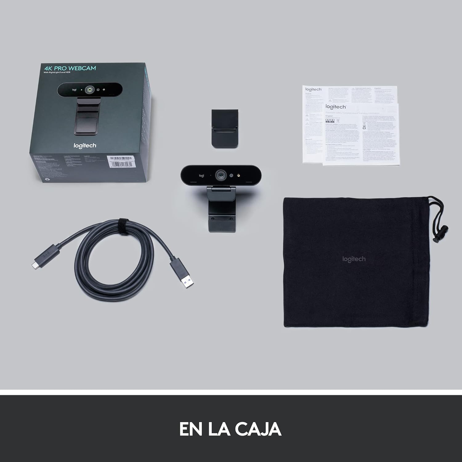 Webcam Videoconferência Logitech Brío 4K/ Foco Automático/ 4096 x 2160 Ultra HD - Imagem 12