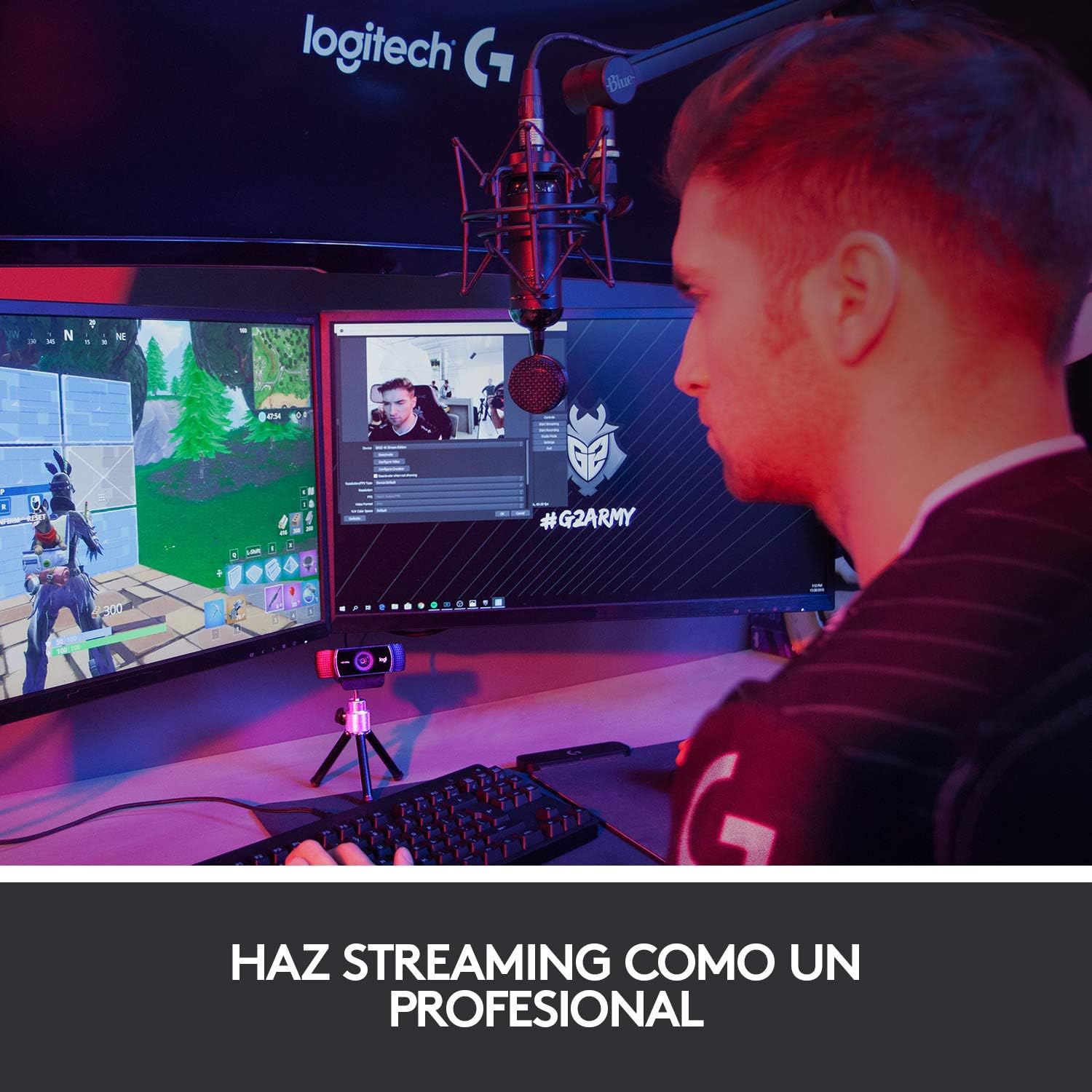 Webcam Logitech C922 Pro Stream/ Foco Automático/ 1080P Full HD - Imagem 2