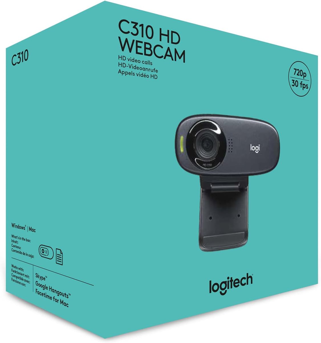 Webcam Logitech C310/ 1280 x 720 HD - Imagem 8