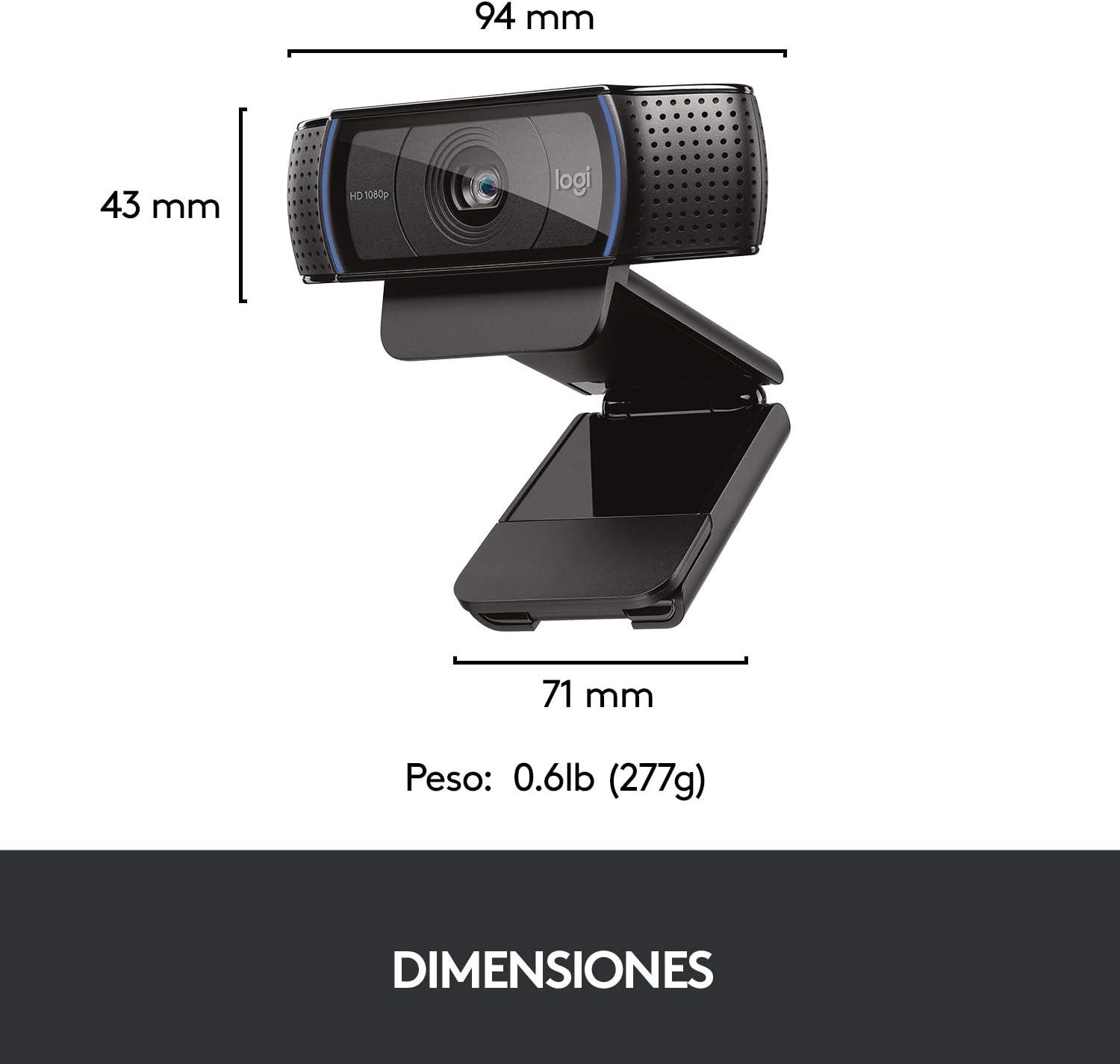 Webcam Logitech HD Pro C920/ 1920 x 1080 Full HD - Imagem 8