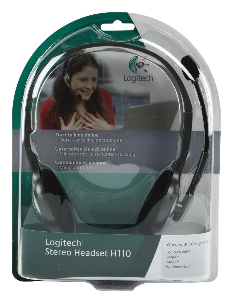 Auriculares Logitech H110 / com Microfone / Jack 3.5 / Prateados - Imagem 4