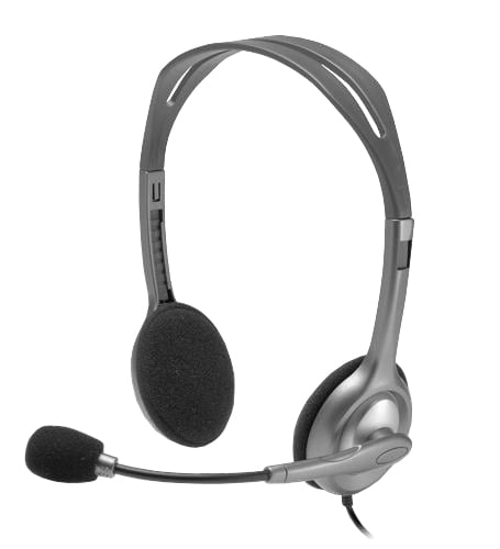 Auriculares Logitech H110 / com Microfone / Jack 3.5 / Prateados - Imagem 3