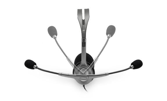 Auriculares Logitech H110 / com Microfone / Jack 3.5 / Prateados - Imagem 2
