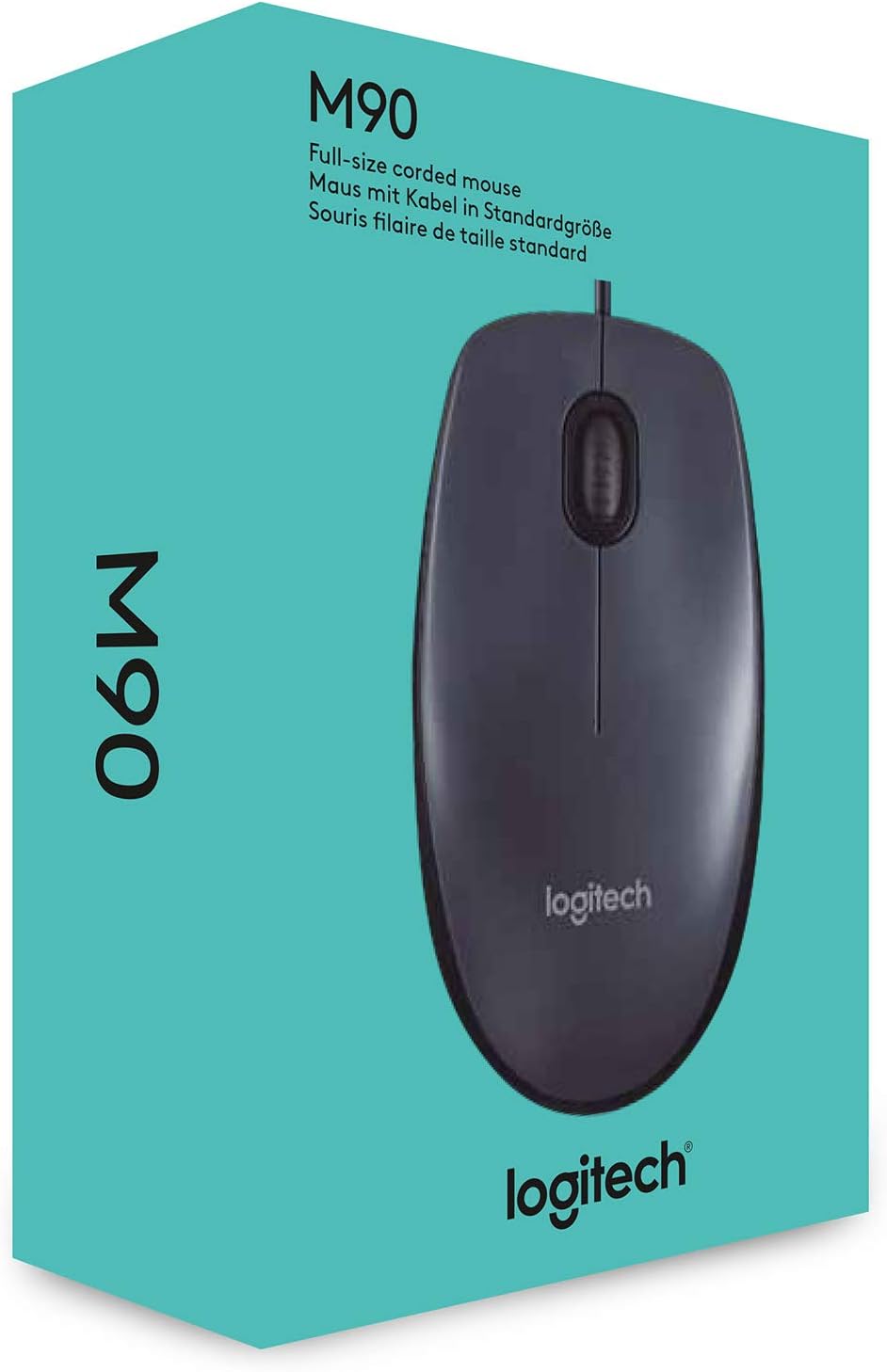 Rato Logitech M90/ Até 1000 DPI/ Cinzento V2 - Imagem 6