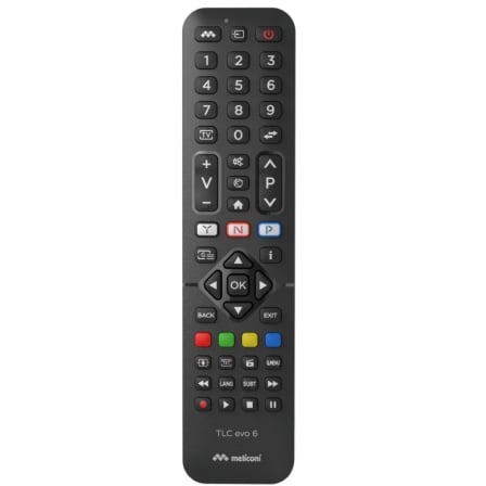Comando Universal Meliconi TLC Evo 6 para TV Smart TV Netflix YouTube 50 Teclas