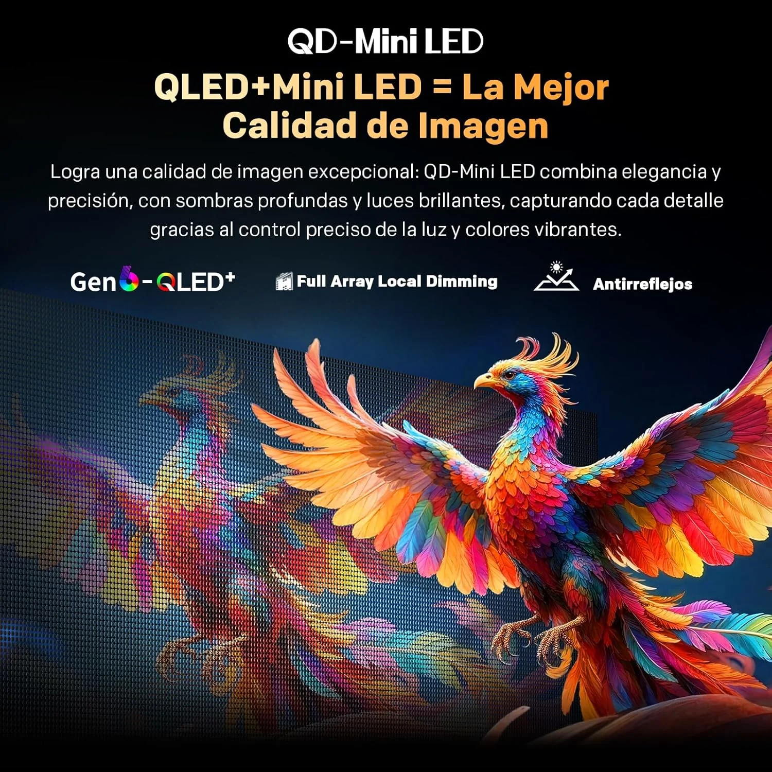 Smart TV Metz 55" 55MNH7000Z Ultra HD 4K QLED MiniLED HDR10+ Dolby Atmos WiFi - Imagem 2