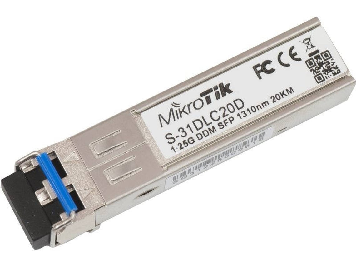 Módulo SFP Transceptor de Fibra Óptica Mikrotik S-31DLC20D