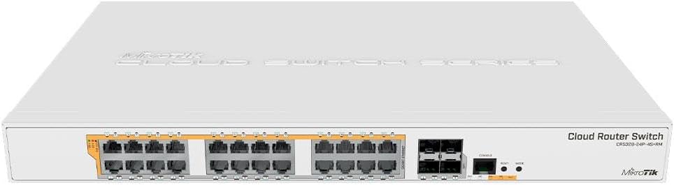 Switch Mikrotik CRS328-24P-4S+RM/ 28 Portas/ RJ45 10/100/1000/ SFP/ PoE - Imagem 2