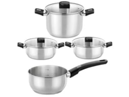 Pack Bateria de Cozinha Elite Monix M240001/ Tacho 14cm/ Panelas 24cm/ Caçarolas 20 - 24cm/ Aço Inoxidável/ Adequada para Indução - Imagem 2