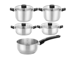Pack Bateria de Cozinha Elite Monix M240002/ Tacho 14cm/ Tachos 20 - 24cm/ Caçarolas 20 - 24cm/ Aço Inoxidável/ Apta para Indução - Imagem 2
