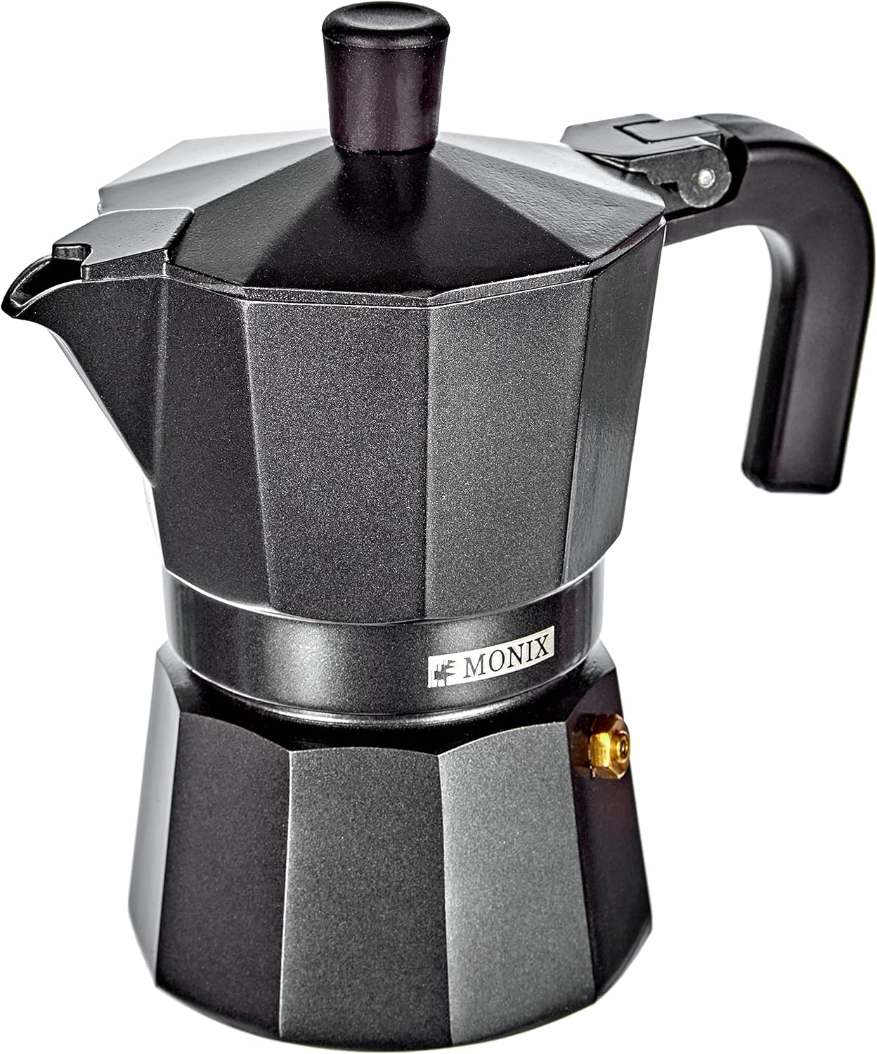 Cafeteira Italiana Monix Noir M640003/ 3 Chávenas/ Preta