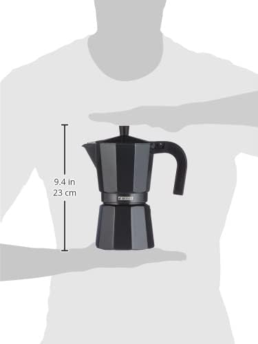 Cafeteira Italiana Monix Noir M640009/ 9 Chávenas/ Preta - Imagem 2