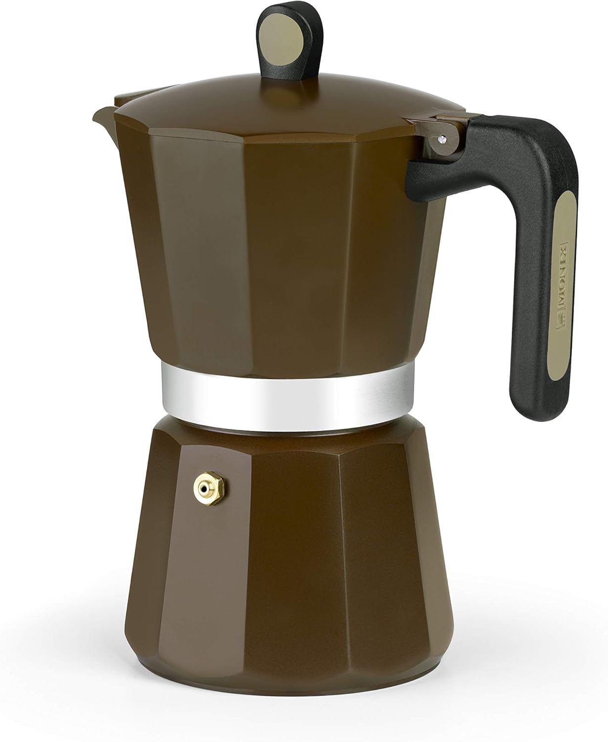Cafeteira Italiana Induction Cream M671012/ 12 Chávenas/ Castanho
