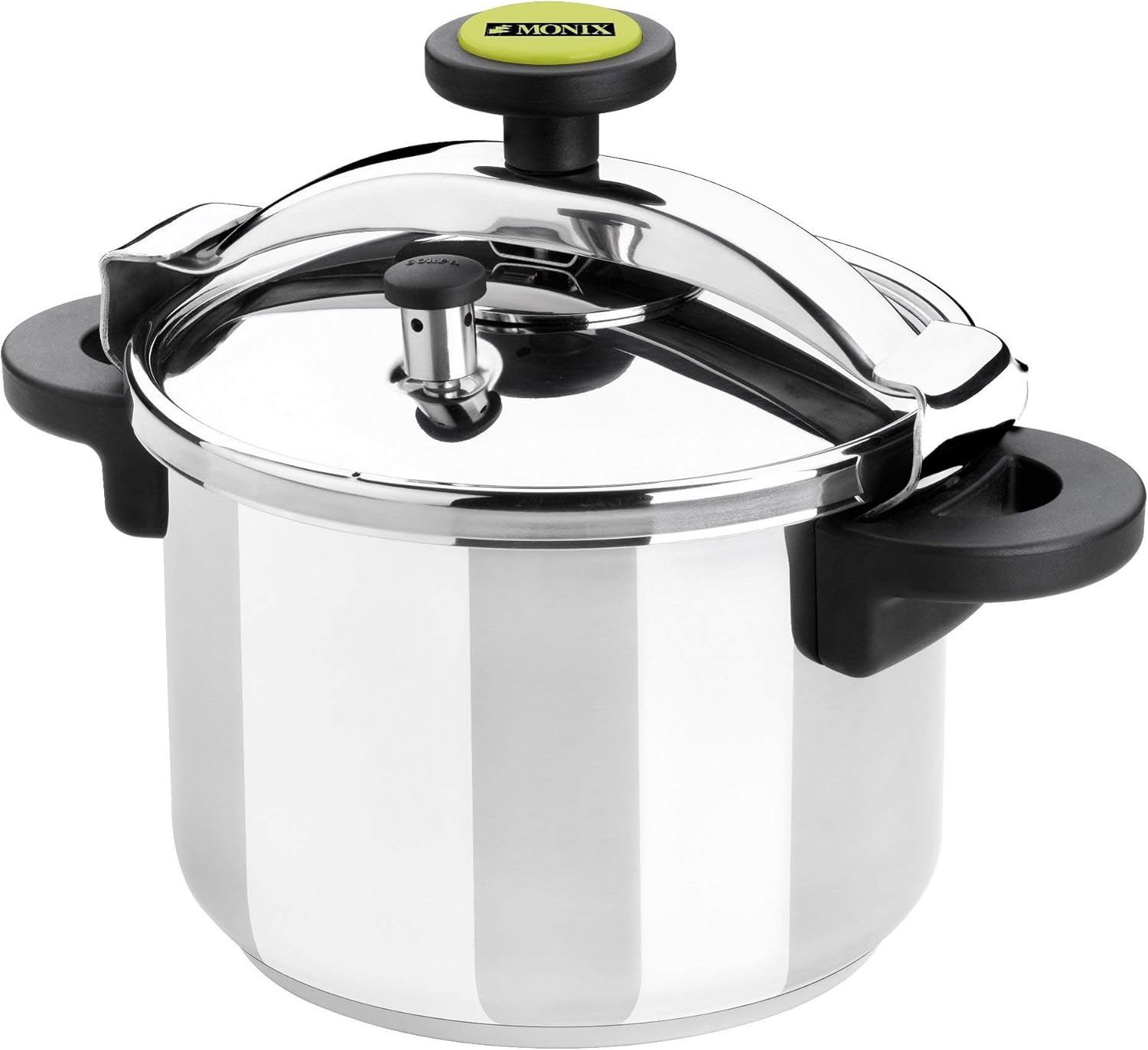 Panela de Pressão Monix Classica M530002/ 22cm/ 6L/ Aço Inoxidável/ Apta para Indução