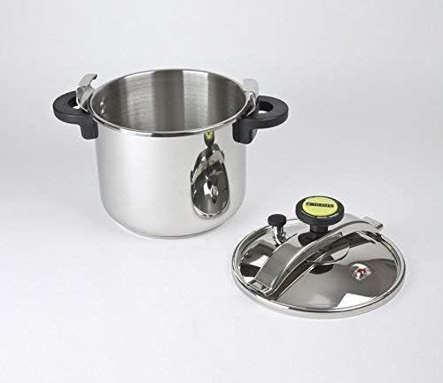 Panela de Pressão Monix Classica M530003/ 24cm/ 8L/ Aço Inoxidável/ Apta para Indução - Imagem 4