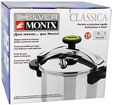 Panela de Pressão Monix M530004/ 24cm/ 10L/ Aço Inoxidável/ Apta para Indução - Imagem 4