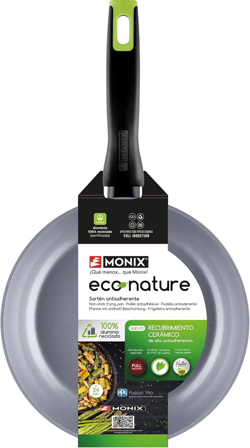Frigideira Monix Eco Nature M261222/ 22cm/ Alumínio Forjado/ Compatível com Indução - Imagem 7